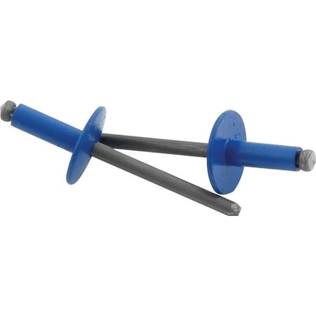 Allstar Performance Large Head Rivet; Chevron Blue, 250PK ALL18176